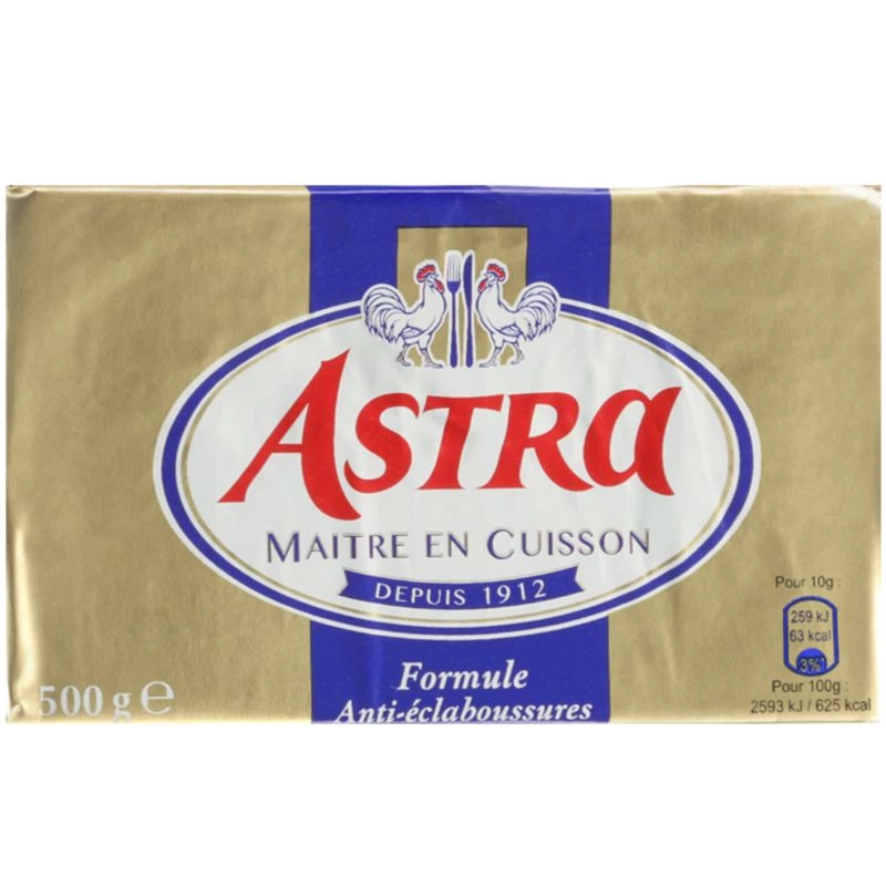 Margarine anti-éclaboussures 500g - ASTRA