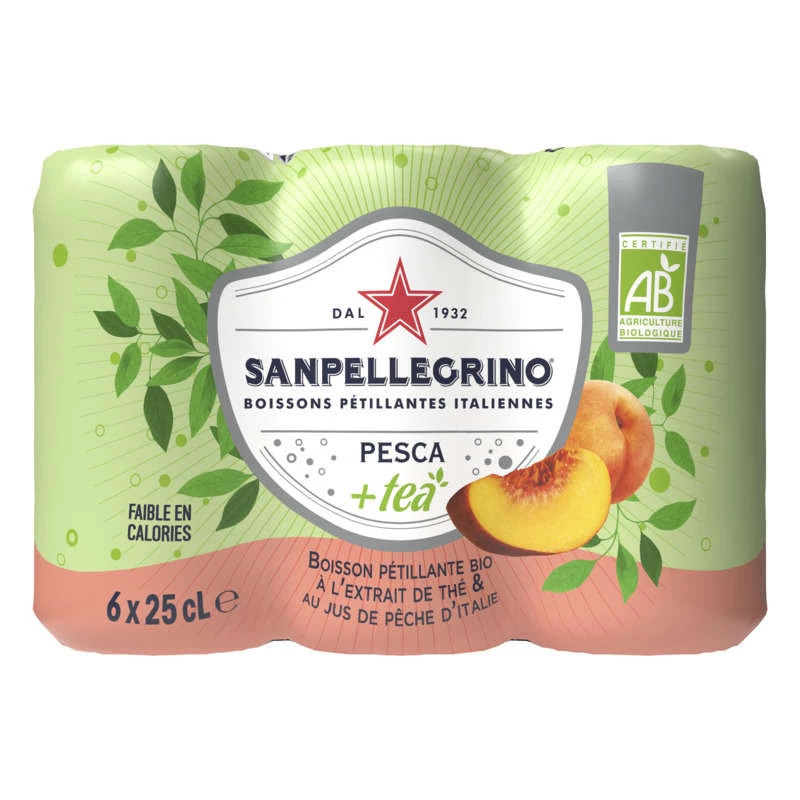 Sanpellegrino+tea Pesca 6x25cl
