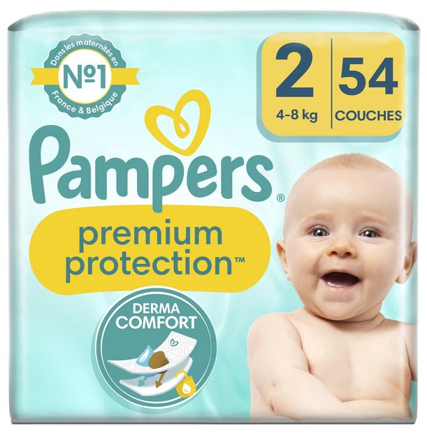 Fraldas para bebês de proteção premium tamanho 2 - PAMPERS