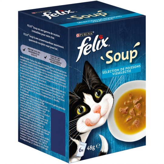 Súp cá Felix cho mèo 6x48g - PURINA