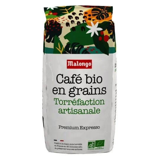 Hạt cà phê hữu cơ rang thủ công Premium Expresso 1kg - MALONGO Kg