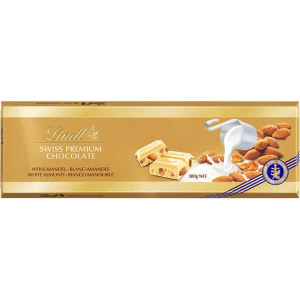 Zwitserse Premium Witte Chocolade Amandelreep 300g - LINDT