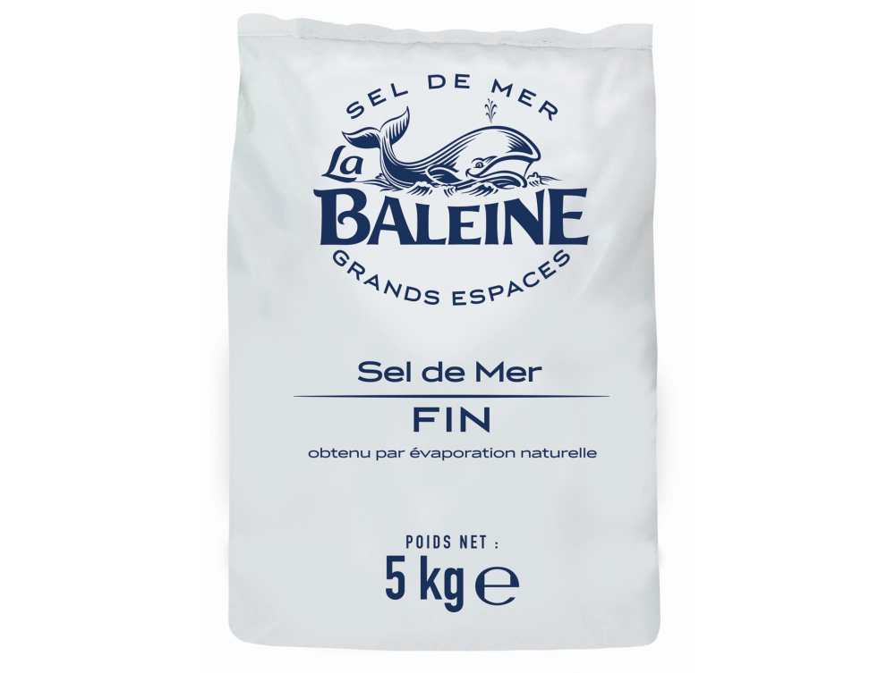 Sel De Mer Fin Séché 5kg - LA BALEINE