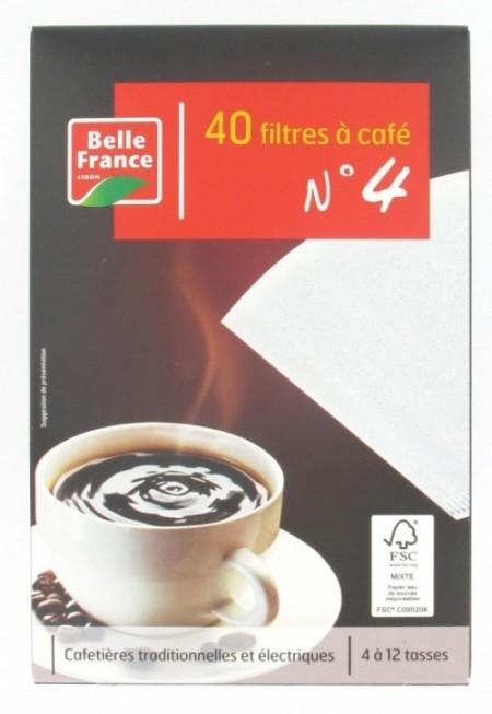 Coffee Filter No. 4 X40 - BELLE FRANCE