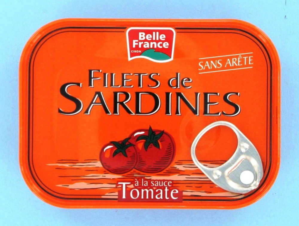 Phi lê cá mòi sốt cà chua và rau nhỏ 1x6 - BELLE FRANCE