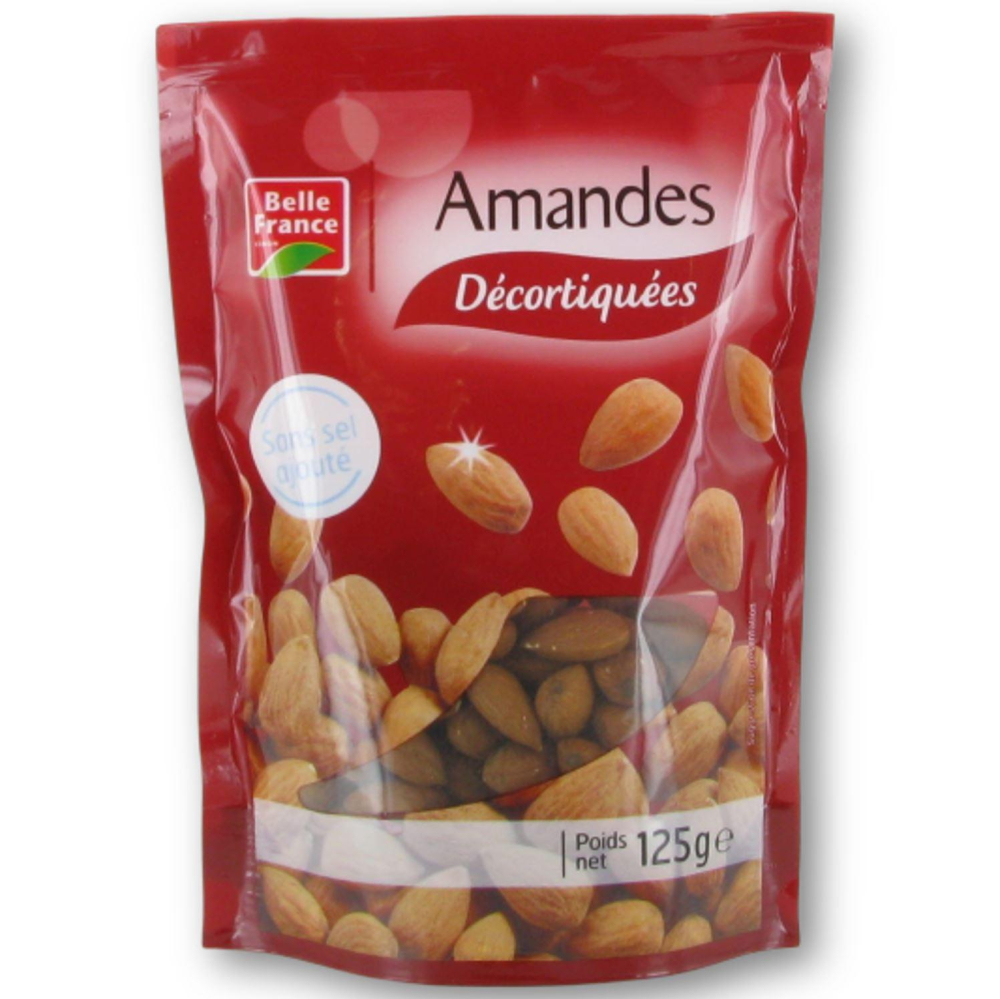 Shelled Almonds No Added Salt 125 - BELLE FRANCE