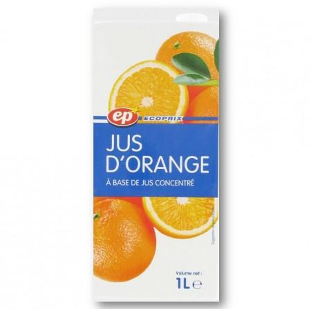 濃縮果汁から作るオレンジジュース 1l - Ecoprix