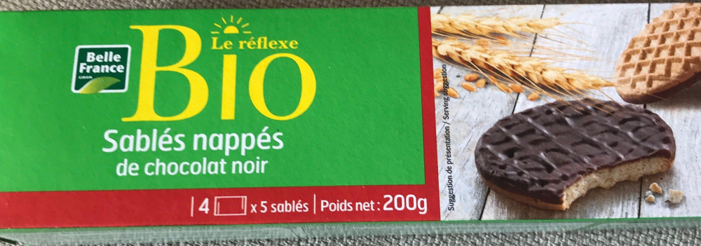 Biscuit Nappe Chocolat Noir Le Réflexe Bio 200g - BELLE FRANCE