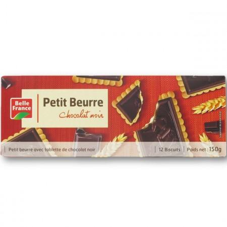 Petit Beurre Chocolat Noir X 12 150g - BELLE FRANCE