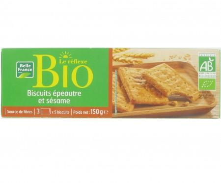 Biscuit Epeautre Et Sesame Le Réflexe Bio 150g - BELLE FRANCE