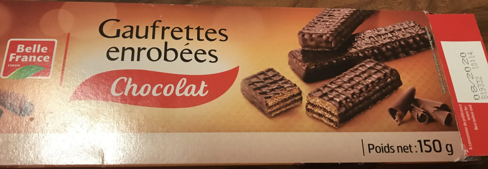 Gauffrettes Enrobées Chocolat 150g - BELLE FRANCE