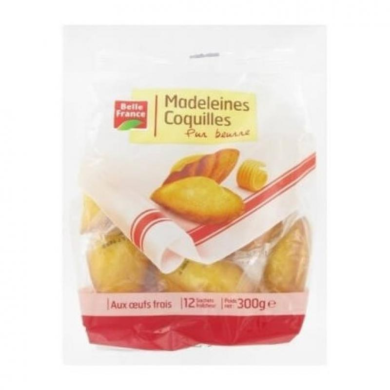Madeleines Coquilles Pur Beurres X10 - BELLE FRANCE