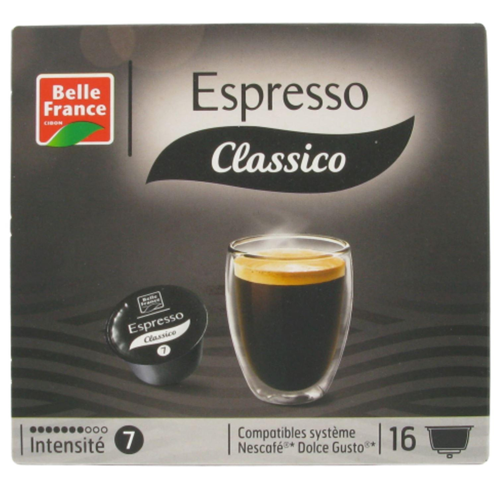Cafe Capsule Espresso Tương thích Dolce Gusto X16 - BELLE FRANCE