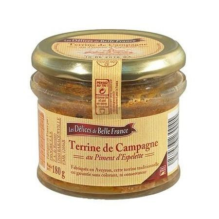Terrina Campestre Con Pimiento De Espelette 180 G - Les Délices De Belle France