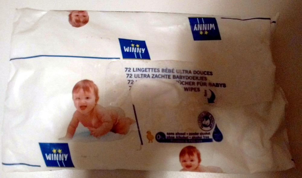 72 منديل مبلّل للأطفال فائق النعومة - ويني