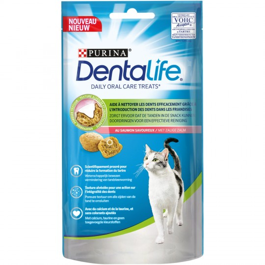 Dentalife snacks voor volwassen katten met kip 40g - PURINA