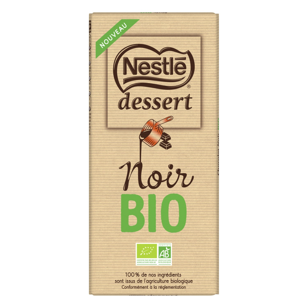 Tablette de chocolat noir dessert Bio 170g - NESTLÉ