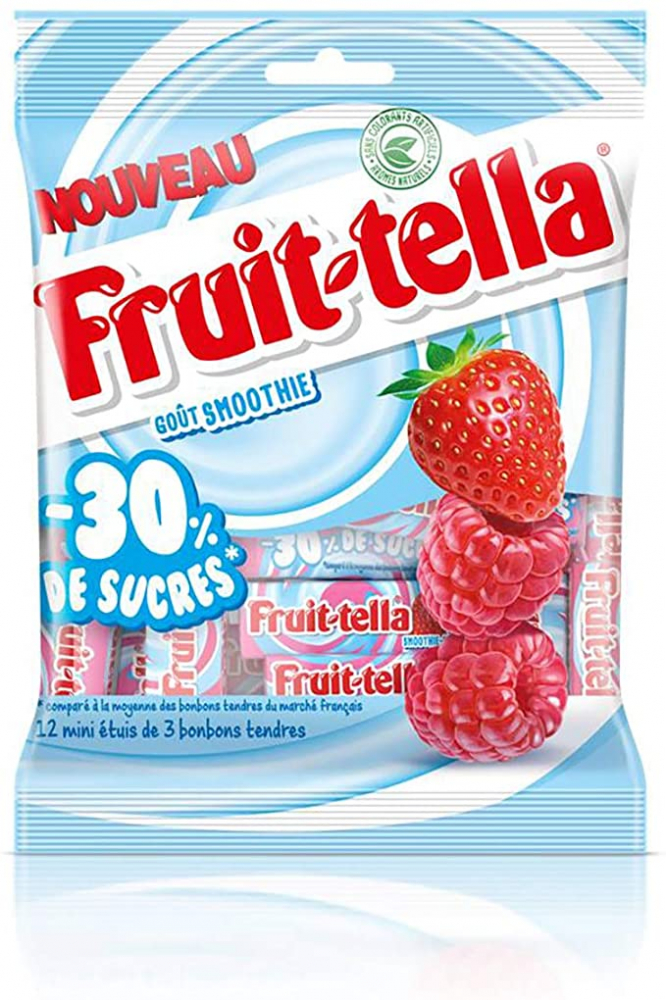 Fruitella  Gout Smoothie Fraise et Framboise 28g