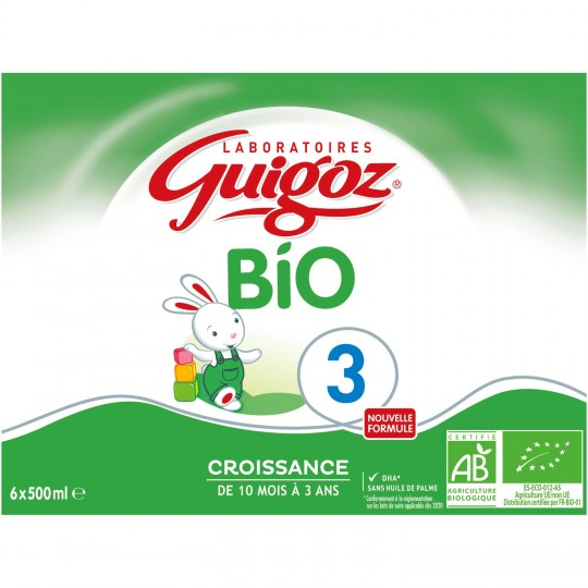 Guigoz - Lait Bio 3ème âge - 800g