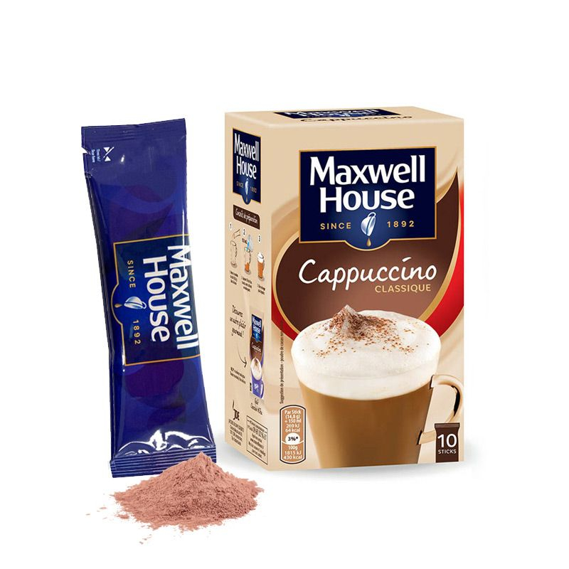 Cappuccino Classique X10 Sticks 148g - MAXWELL HOUSE