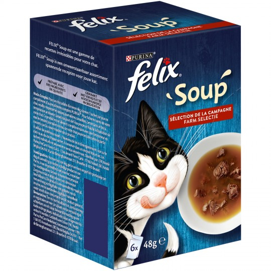 Sopa Felix para gatos adultos 6x48g - PURINA