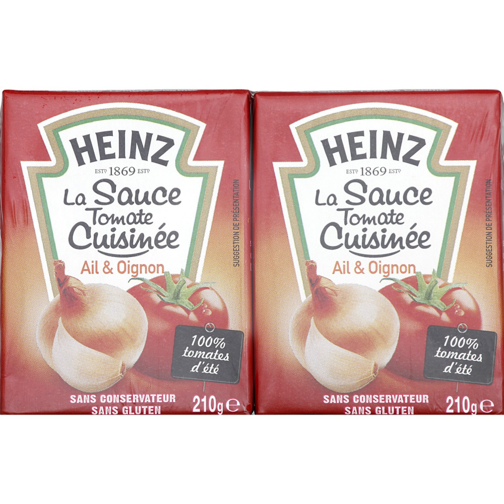 Grossiste Sauce tomate cuisinée 2x210g HEINZ