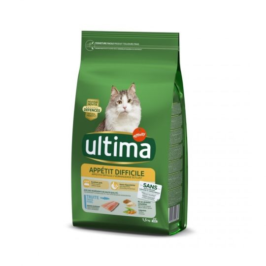 Grossiste Croquettes Chat Difficile 1.5kg ULTIMA
