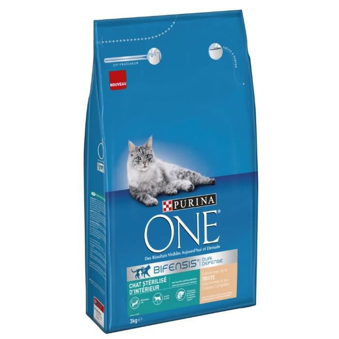 Croquetes para gatos com truta e grãos integrais 3kg - PURINA